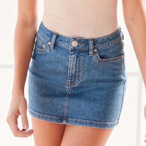 BDG Dresses & Skirts - BDG Light Wash Denim Jean Mini Skirt